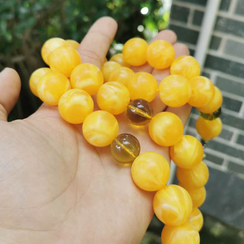 سبحة مستكة اصفر