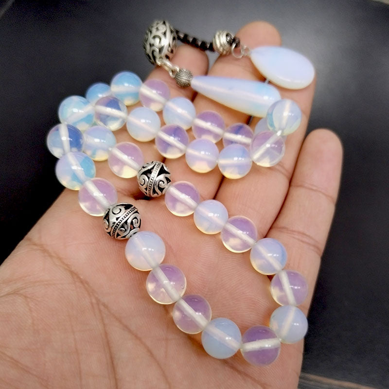 سبحة حجر أوبال الاكسسوار رمضان مميزه