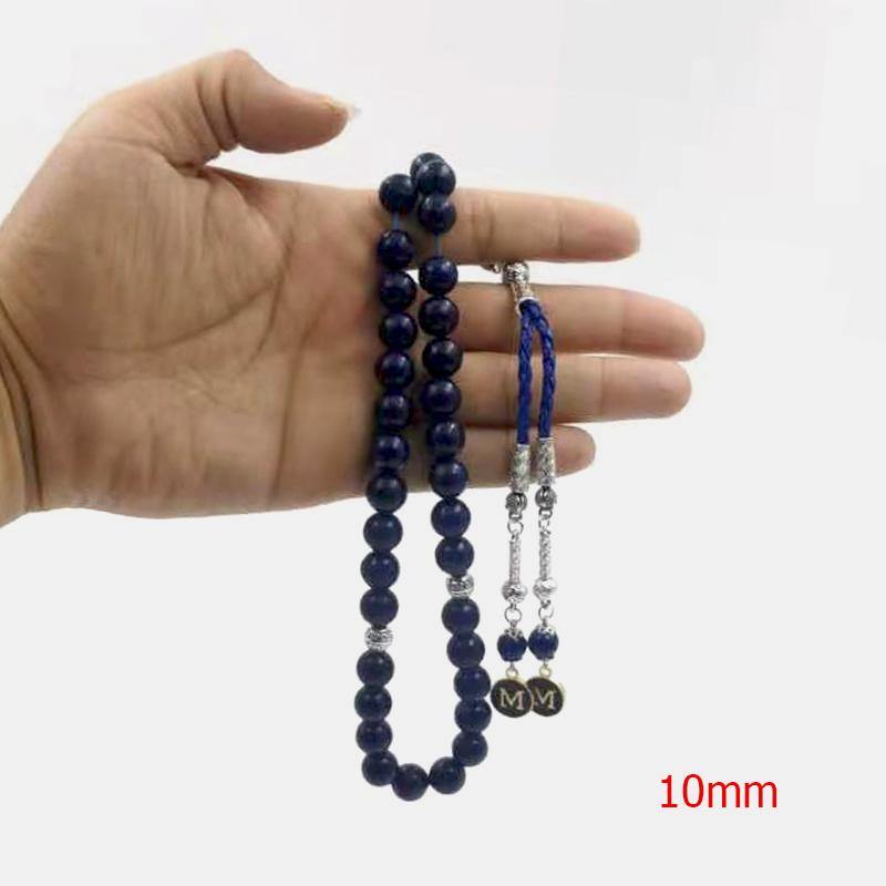 سبحة حجر الازورد مع شرابة الاكسسوار بالحروف الاسماء - Albashan