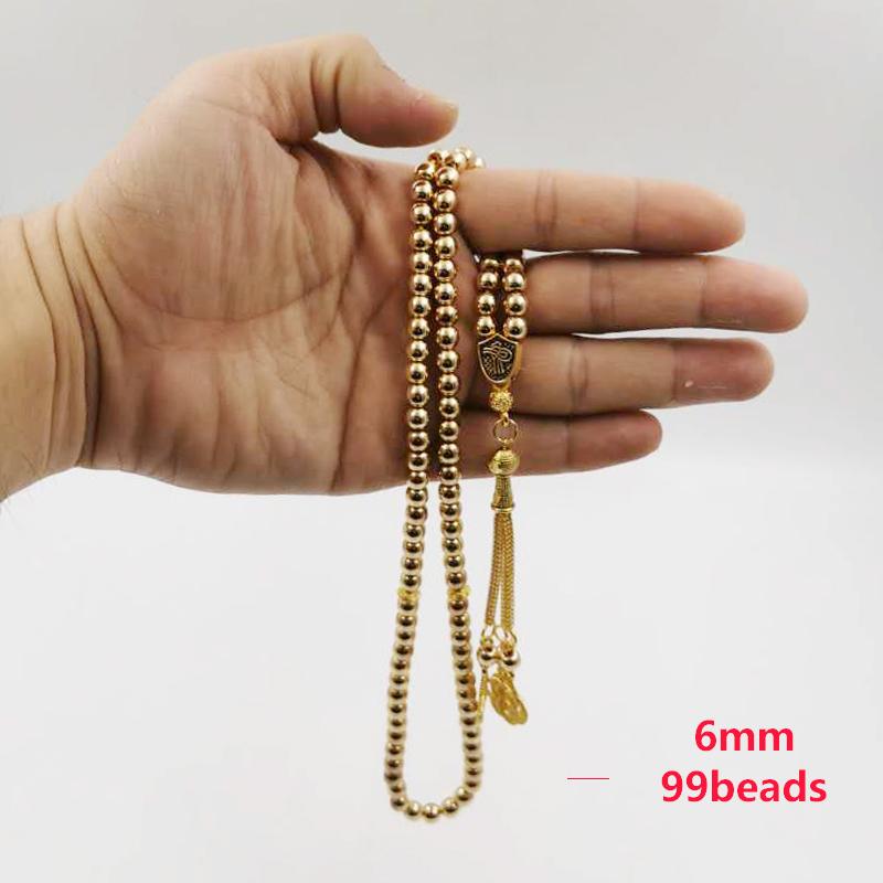 Gold Hematite 99 Beads Muslim bracelet 2020 Islamic fashion gift for Adha's Eid - Bashatasbih