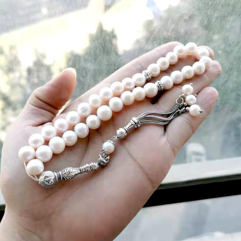 سبحة فخمه لؤلؤ الطبيعي من المياه العذبة اساور لولو مميزه