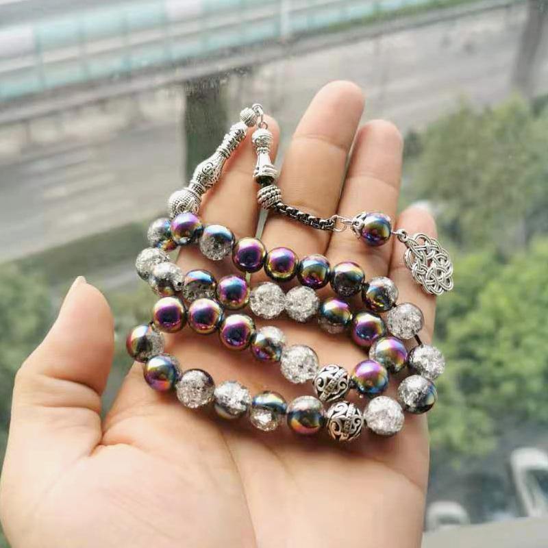 سبحة كريستال متلونة شكله خرز انفجار - Albashan