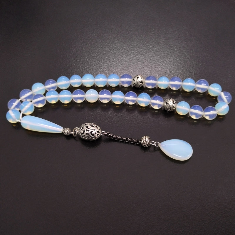 سبحة حجر أوبال الاكسسوار رمضان مميزه