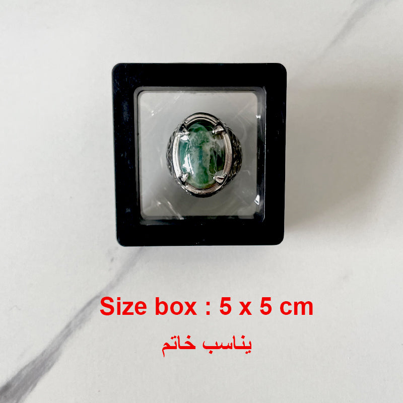 علب مميزه 3 دي شفافي علب عرض المجوهرات السبحة والاساور او خواتم