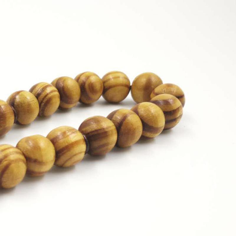 Wood Tasbih 33 66 99 Beech wood Man's Misbaha Prayer Beads Rosary 8mm 10mm 12mm 14mm bead Size - Bashatasbih