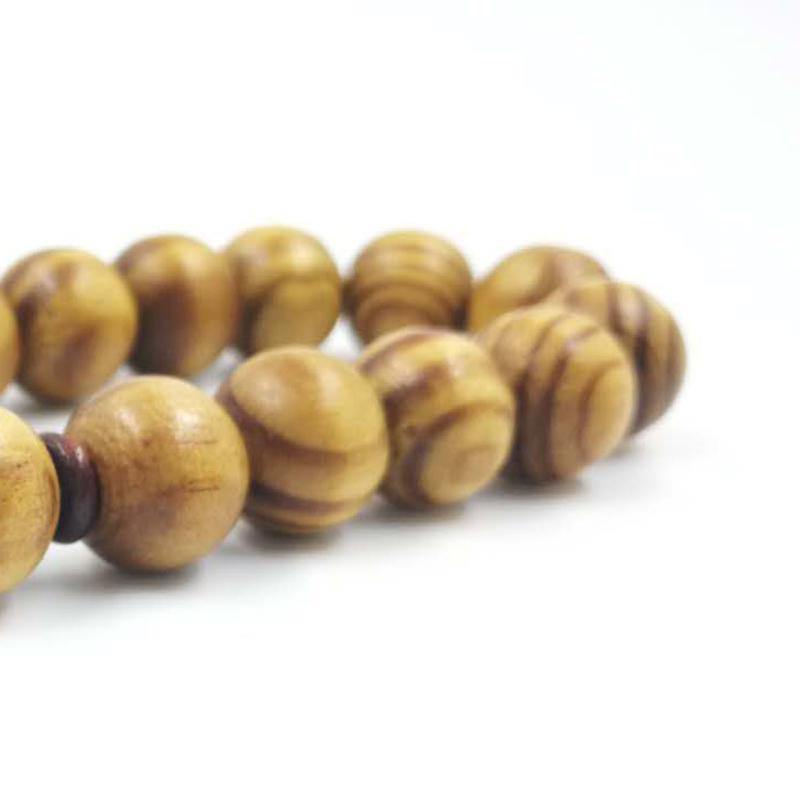 Beech And Ebony Wood Tasbih 33 66 99 Man's Misbaha Prayer Beads Wood Muslim Rosary back to the future Big Size Islam Rosary - Bashatasbih