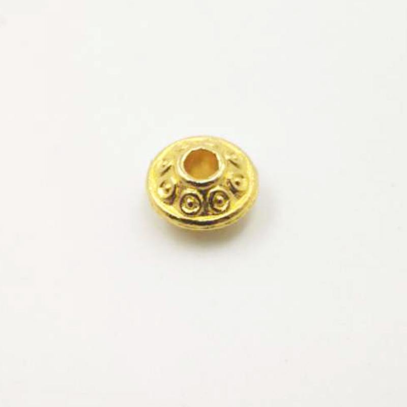 خرز فواصل لون فضي و ذهبي - Albashan