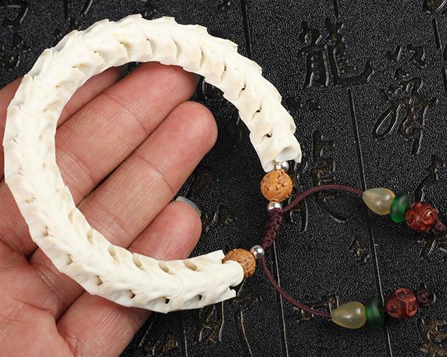 Natural Snake bone bracelet - Bashatasbih