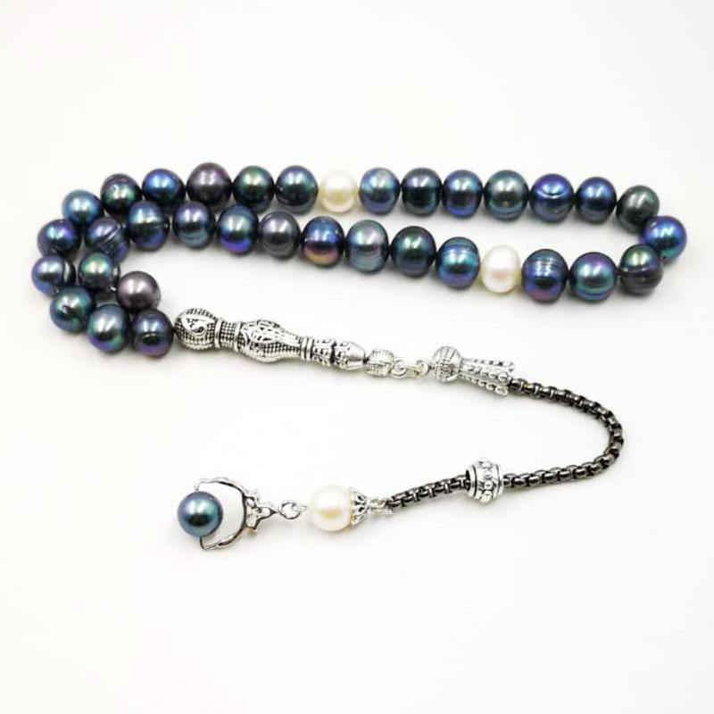 سبحة لولو طبيعي لولو اسود مع الاكسسوار المميزه - Albashan