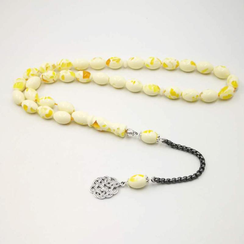 New Style tasbih 33 45 66 99 beads Gift for Eid al-Adha Metal Trabzon tassel Man's islam bracelet Misbaha - Bashatasbih