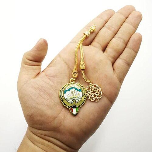Golden tassel pendant Saudi Kuwait UAE Iraq National Emblem Sheikh Zayed Tasbih tassel arab accessory - Bashatasbih