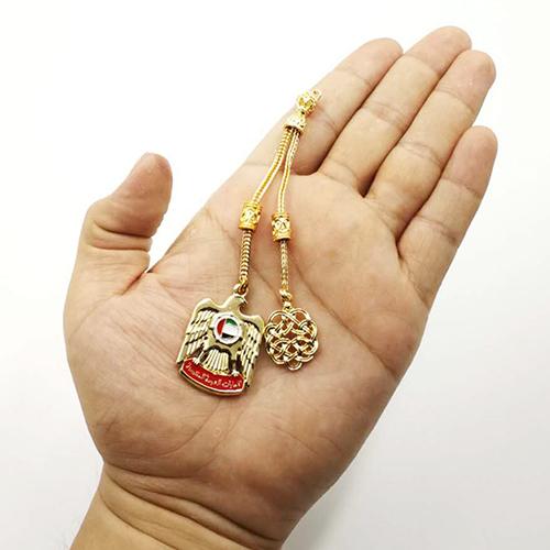 Golden tassel pendant Saudi Kuwait UAE Iraq National Emblem Sheikh Zayed Tasbih tassel arab accessory - Bashatasbih