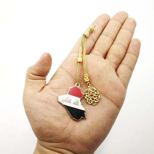 Golden tassel pendant Saudi Kuwait UAE Iraq National Emblem Sheikh Zayed Tasbih tassel arab accessory - Bashatasbih