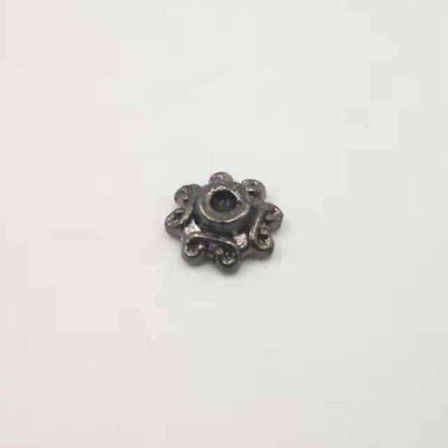 Black alloy parts making tasbih Metal fittings tassels cap Tasbih accessories muslim misbaha Black beads - Bashatasbih