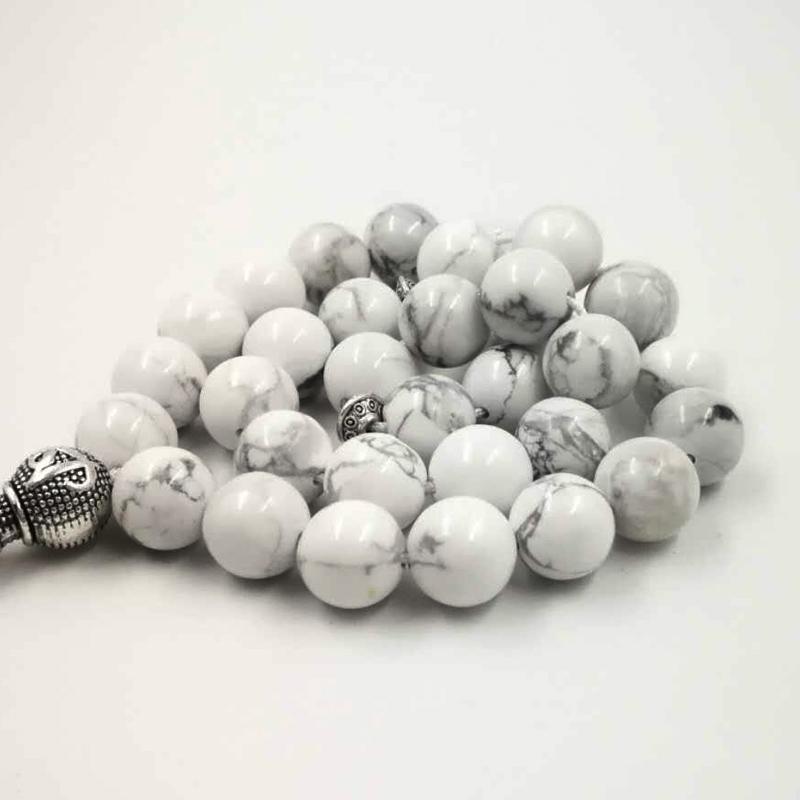 HOLOLITE STONE Turquoises Tasbih 2019 style misbaha natural stone rosary Muslim 33 66 99 prayer beads March 8 Jewelry gift - Bashatasbih