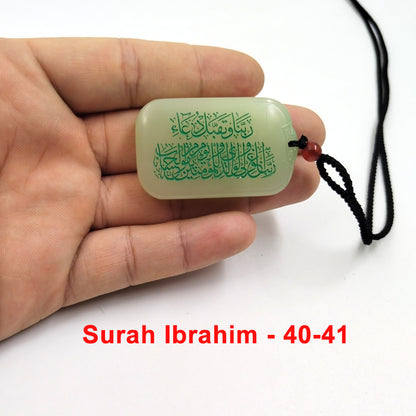 قلادة حجر اليشم الأفغاني طبيعي