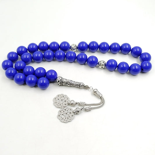 سبحة مستكة ازرق حجم كبير 20 ملي