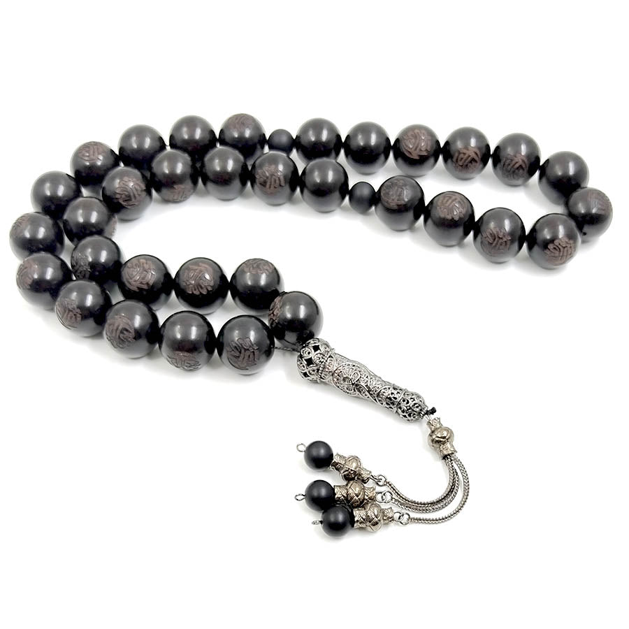 سبحة خشب صندل اسود