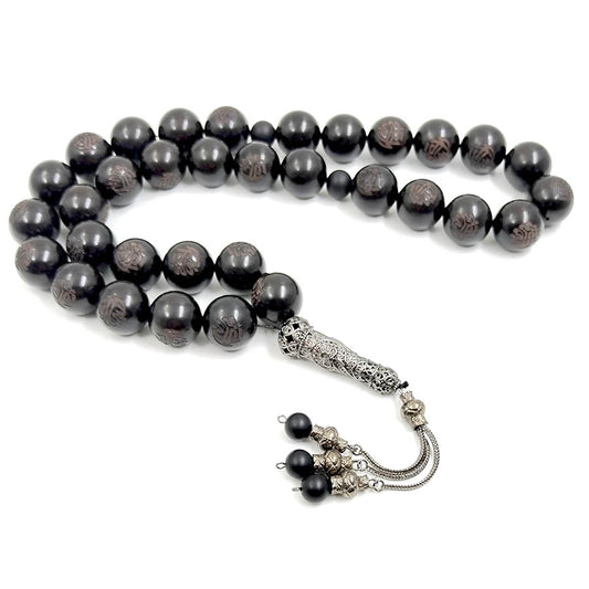 سبحة خشب صندل اسود