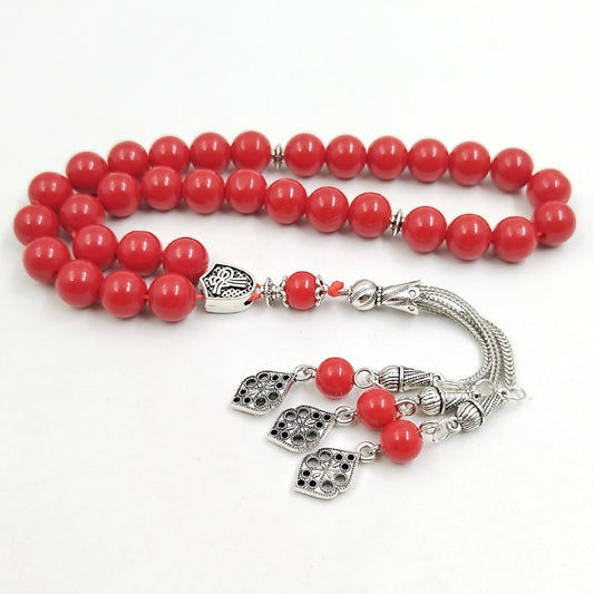 سبحة نسائيه حجر احمر ساد