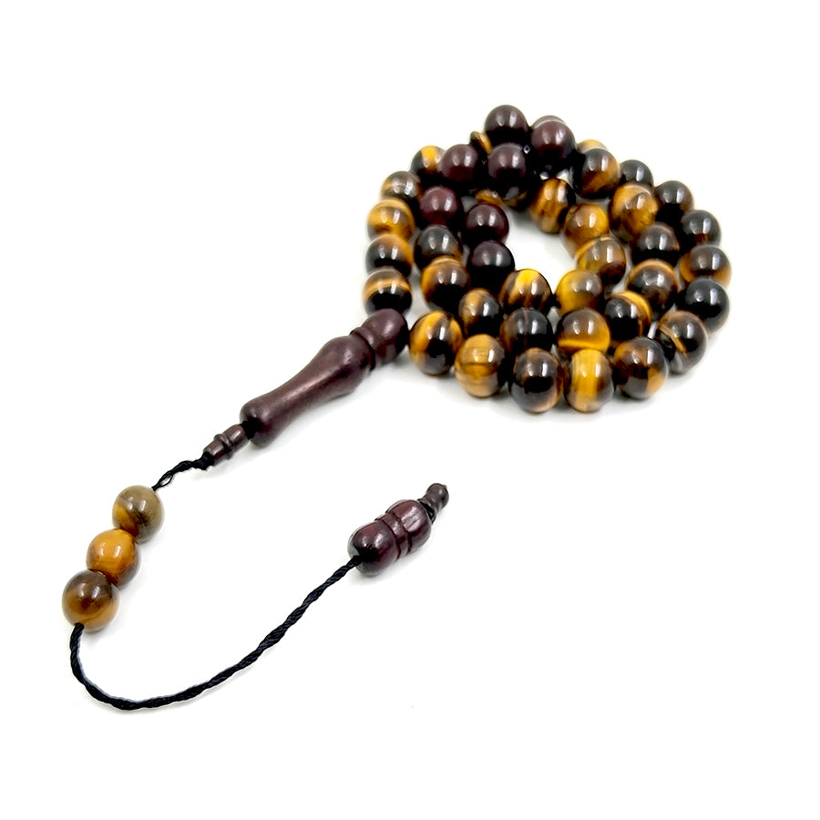 سبحة حجر عين النمر مع كوك