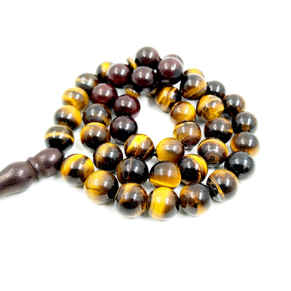 سبحة حجر عين النمر مع كوك