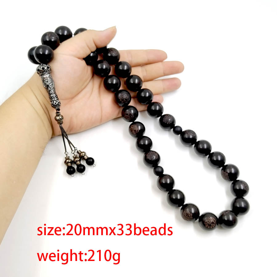 سبحة خشب صندل اسود