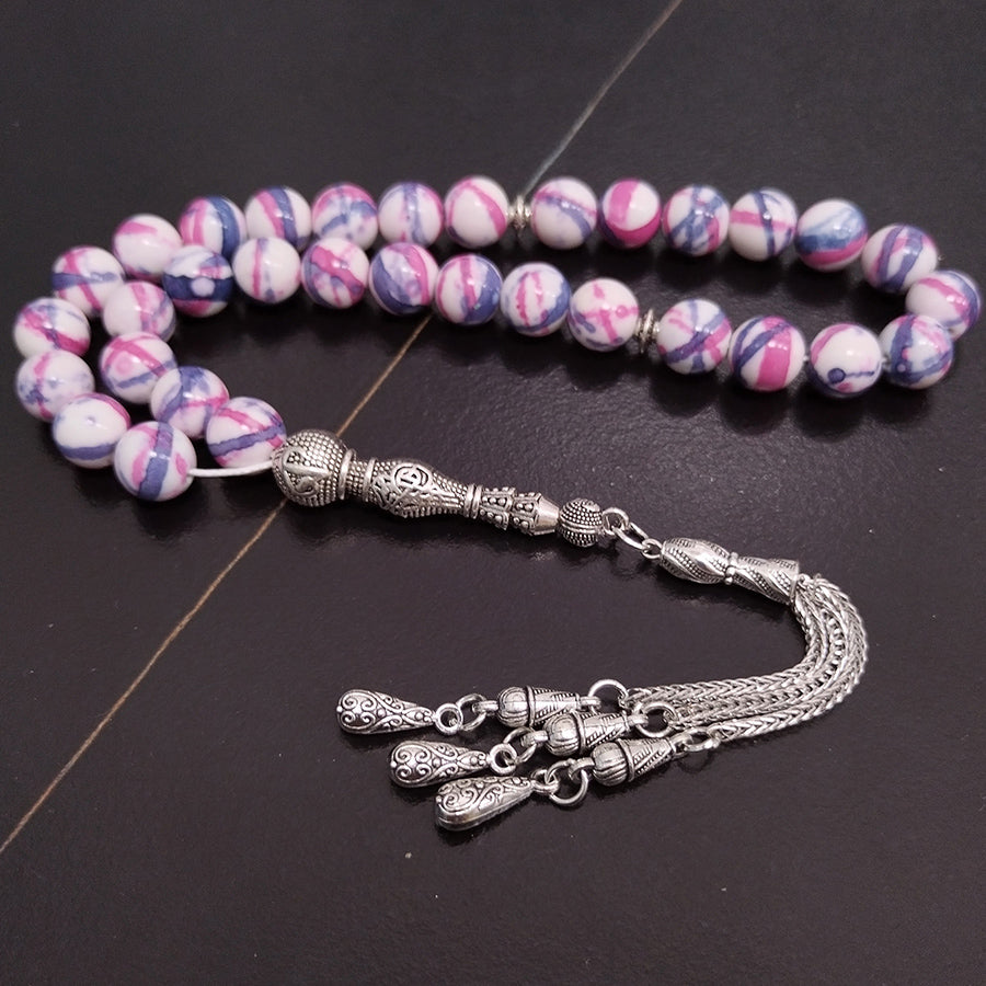 سبحة حجر جاسبر لون مميزه