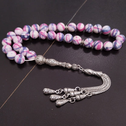 سبحة حجر جاسبر لون مميزه