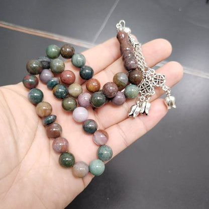 سبحة حجر عقيق هندي