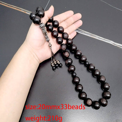 سبحة خشب صندل اسود