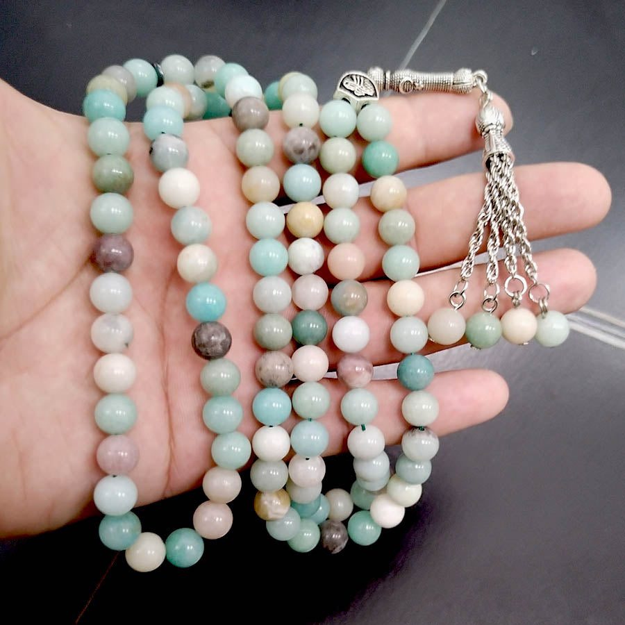 سبحة 99 خرز من احجار طبيعي