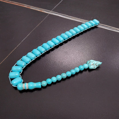 سبحة حجر فيروز الاكسسوار تركي بيدي