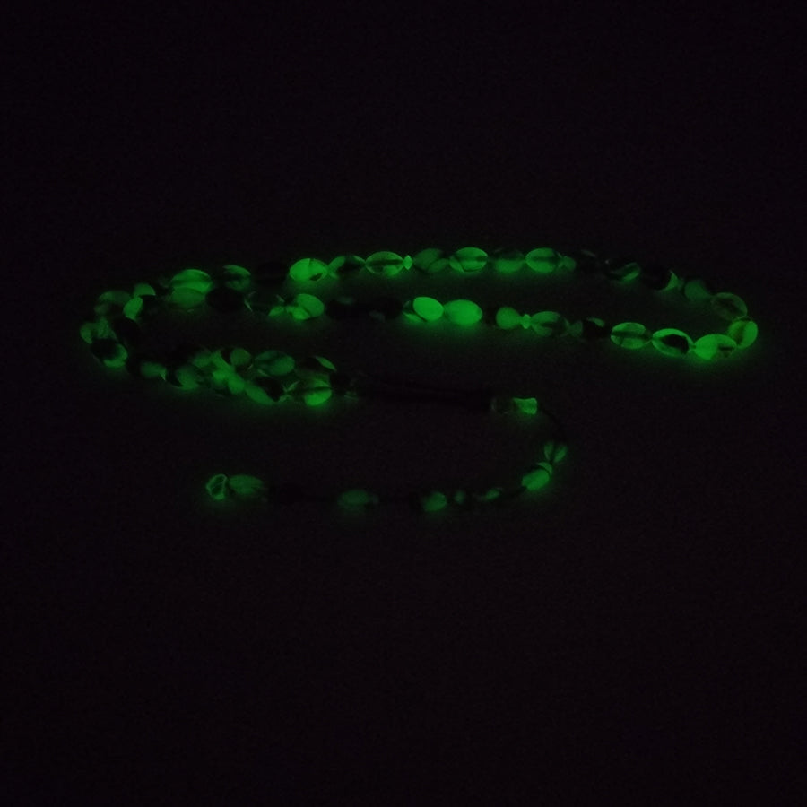 سبحة مستكة اخضر مضيئة بالظلام