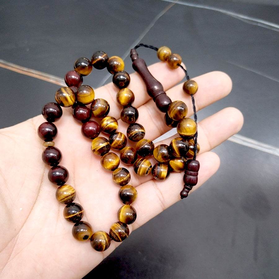 سبحة حجر عين النمر مع كوك