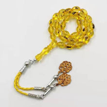 Yellow Real insect Tasbih Islam Rosary Muslim Golden bracelet Eid gift 33 prayer beads Man Misbaha insect Turkey Fashion Jewelry - Bashatasbih تحميل الصورة في عارض المعرض
