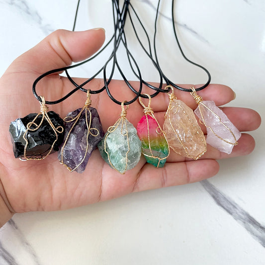 قلادة احجار كريمة طبيعي إكسسوارات سيارة