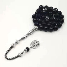 Onxy 33 Tasbih Man&#39;s Black agate bracelets Gift Eid misbaha accessories prayer beads 33 66 99beads Jewelry - Bashatasbih تحميل الصورة في عارض المعرض

