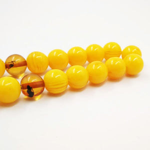 Real insect Rosary 33 66 99 Ambers Man's Tesbih Misbaha Prayer Beads Muslim Rosary back to the future Hand Made tassels Rosary - Bashatasbih