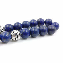 2020Natural Lapis lazulis Tasbih with Turquoises Rosary Muslim gfit Ramadan 33 66 99 Paryer beads Muslim misbaha Man&#39;s bracelets - Bashatasbih تحميل الصورة في عارض المعرض
