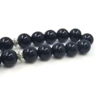 Onxy 33 Tasbih Man's Black agate bracelets Gift Eid misbaha accessories prayer beads 33 66 99beads Jewelry - Bashatasbih