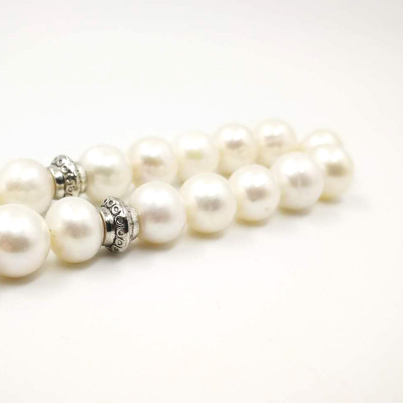Natural Pearl Tasbih 33 66 99Muslim Freshwater pearl Tasbih gift pearl bracelet Women Misbaha love gift Islamic jwelry for women - Bashatasbih