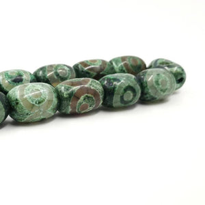 Eyes Agates stone Tasbih natural agates Men's prayer beads rosary Muslim green 33 beads Misbaha - Bashatasbih