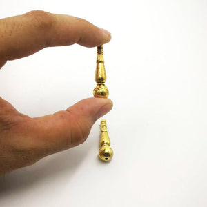 Gold 10mm EMAMU For Making prayer beads Tasbih minaret beads 10mm accessories Misbaha Metal fittings - Bashatasbih