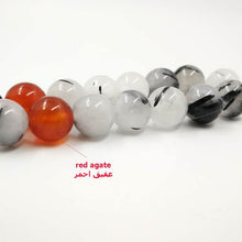 Natural Quartz with agates Tasbih Valuable gfit For Ramadan Tesbih 33 66 99 Muslim misbaha Man&#39;s bracelets 2019 luxurious Rosary - Bashatasbih تحميل الصورة في عارض المعرض
