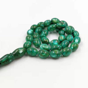 Green seashell Tasbih Natural shell Muslim Man's rosary bracelet 33bead Misbaha accessories Islamic jwelry - Bashatasbih