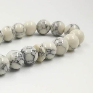 Muslim Tasbih White turquois prayer beads 33 beads stone Rosary - Bashatasbih