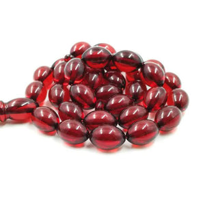 Red Resin tasbih with your Name taseel - Bashatasbih