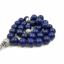 2020Natural Lapis lazulis Tasbih with Turquoises Rosary Muslim gfit Ramadan 33 66 99 Paryer beads Muslim misbaha Man&#39;s bracelets - Bashatasbih تحميل الصورة في عارض المعرض
