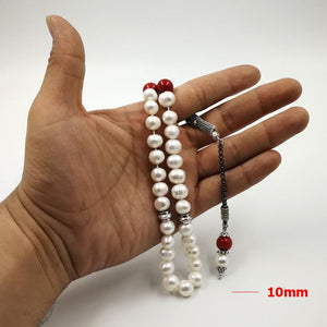Pearls Rosary 33 Muslim Natural pearl Tasbih - Bashatasbih
